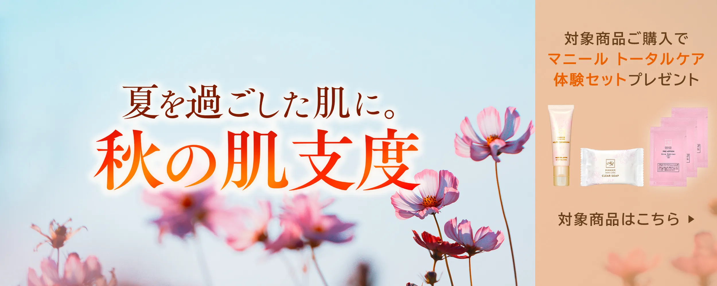 9月 秋の肌支度
