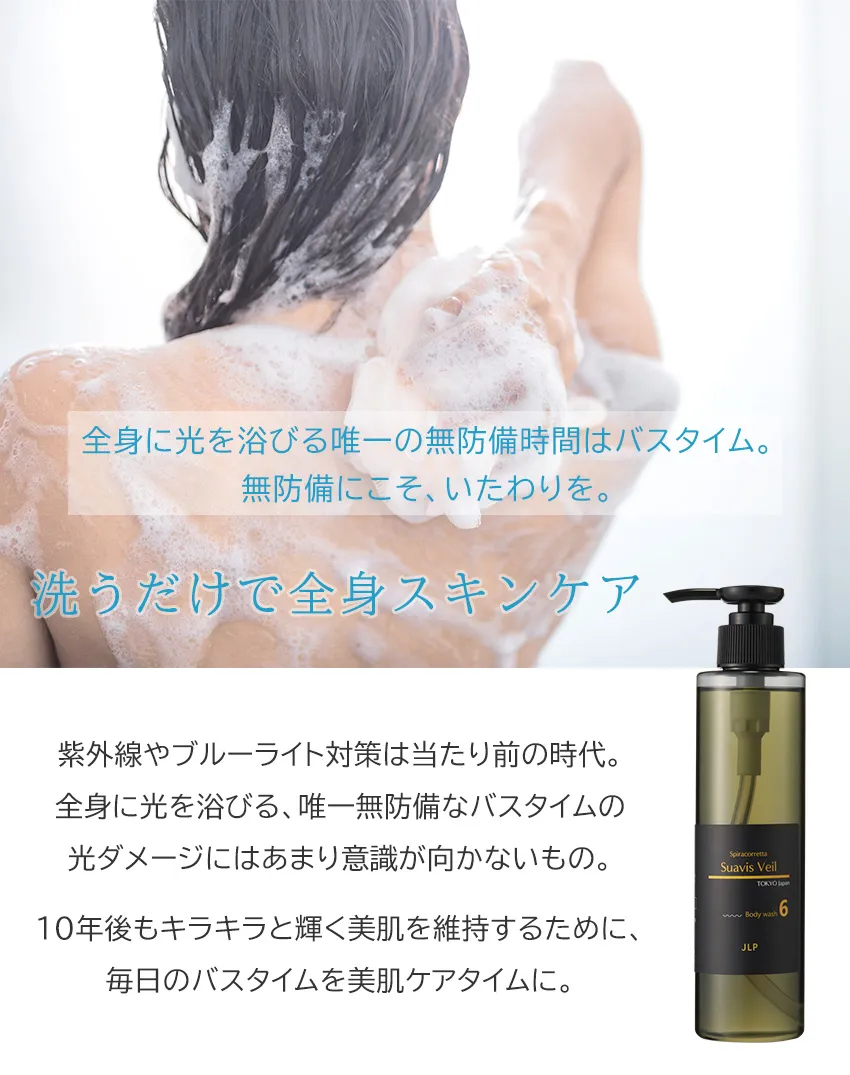 スアビスヴェールボディウォッシュ200mL メインビジュアル全身スキンケア訴求
