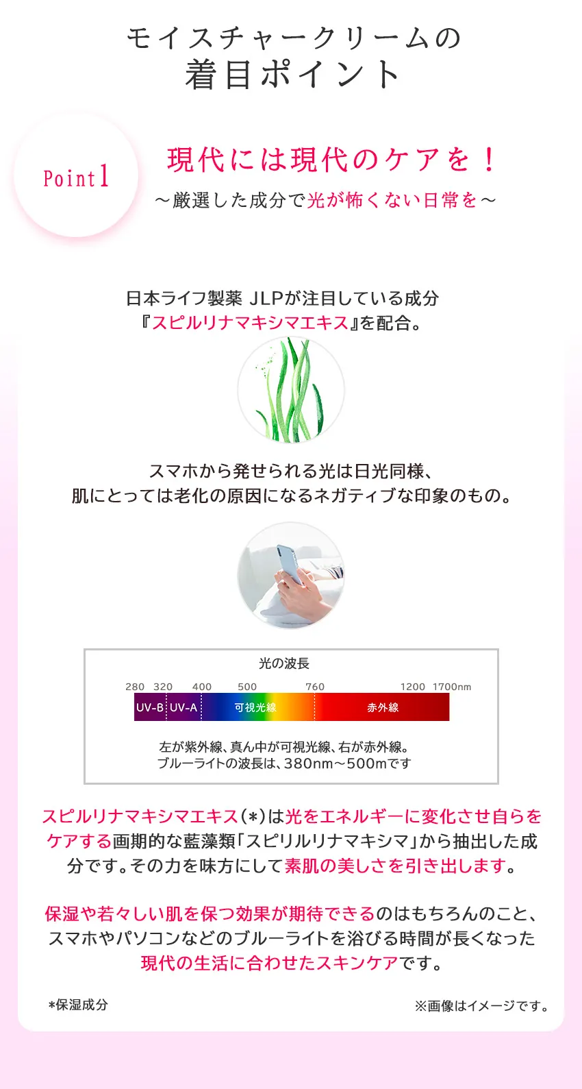 スアビスヴェールモイスチャークリーム50g こだわりポイント