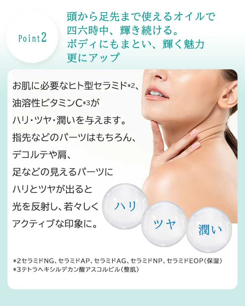 マルチルミナスオイル100mLフリー設計の説明