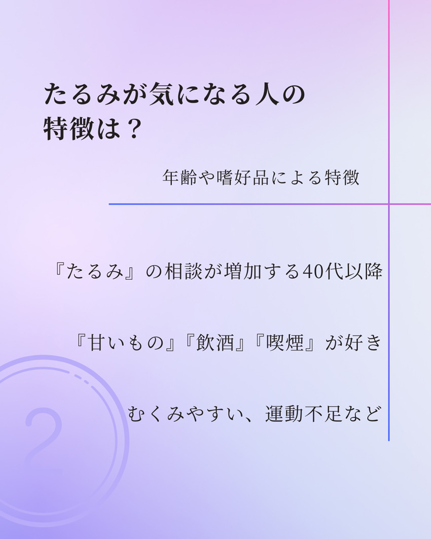 肌のたるみ・ゆるみ