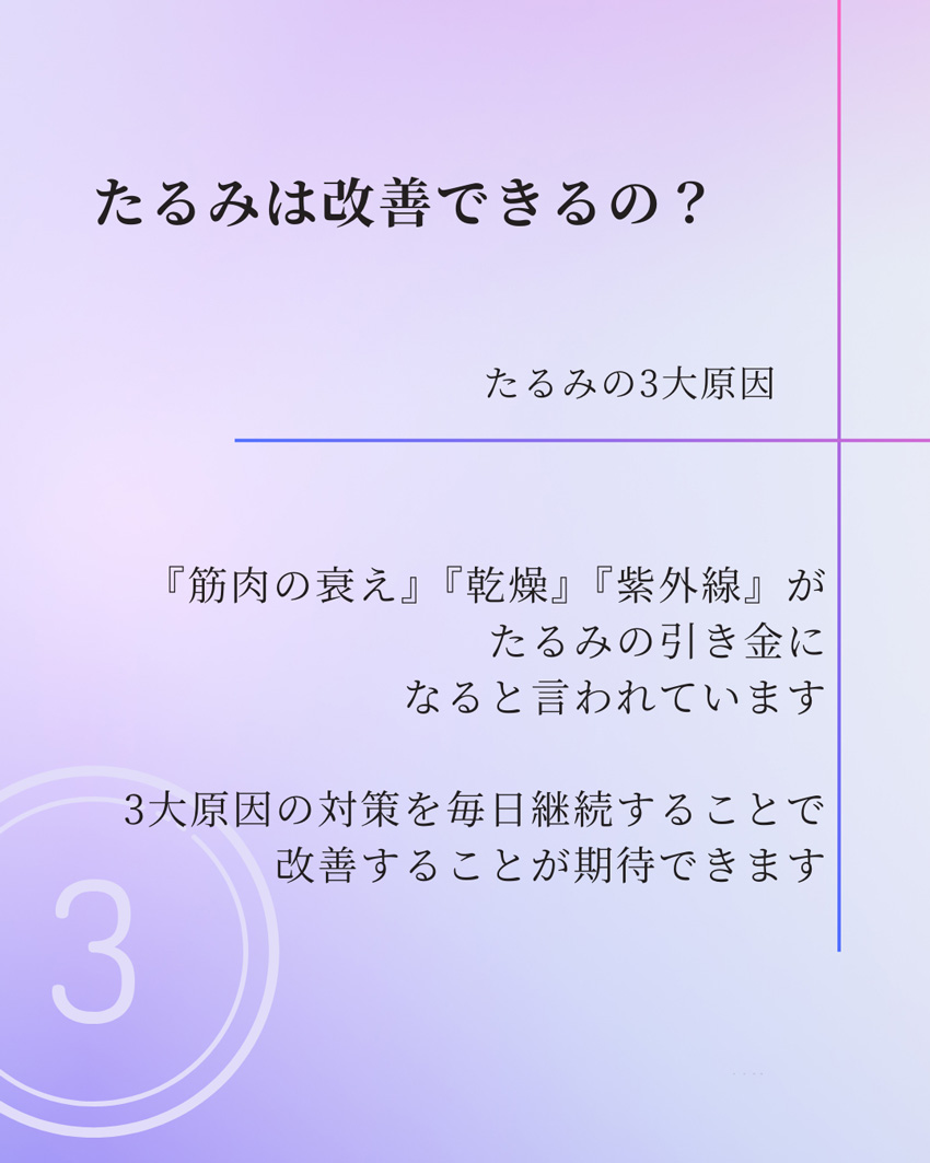 肌のたるみ・ゆるみ